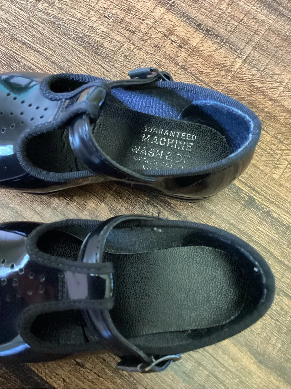 Vintage Wee Walker Black Patent Mary Jane Shoes Size 3 Toddler Girl